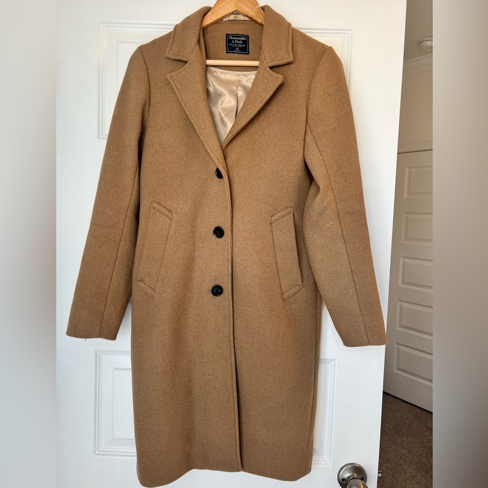 XS Abercrombie Camel Coat